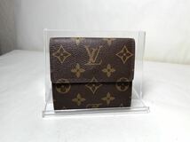 213 美品　1円 LOUIS VUITTON ルイヴィトン モノグラム wホック 三つ折り ポルト カルト クレディ 小銭入れ ウォレット 財布_画像2