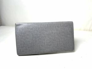 268 1円 ■極美品■ LOUIS VUITTON ルイヴィトン タイガ ポルトフォイユ ロン 二つ折り 長財布 ウォレット メンズ グレー系