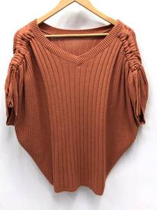 AZUL by moussy azur bai Moussy knitted do Lost orange size M lady's 24020801