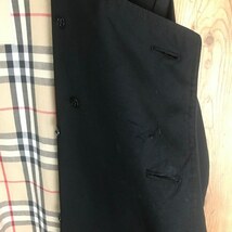 USA製 BURBERRY LONDON トレンチコート ノバチェック made in usa バーバリー 黒 ブラック 古着 e23112707_画像10