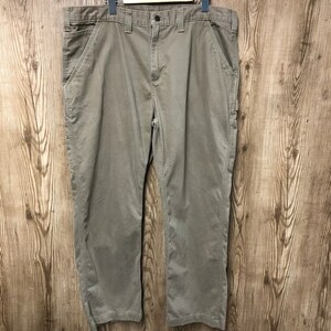 ビッグサイズ!!サイズ40×30 Carhartt ワークパンツ ペインターパンツ CARHARTT ベージュ ストリート アメカジ 古着 e23113001