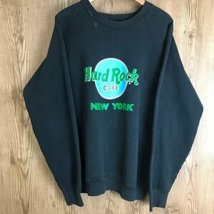 HARD ROCK CAFE NEW YORK ナイスカラー配色 90s VINTAGE スウェット 90年代 ハードロックカフェ ニューヨーク トレーナー 古着 e24020405
