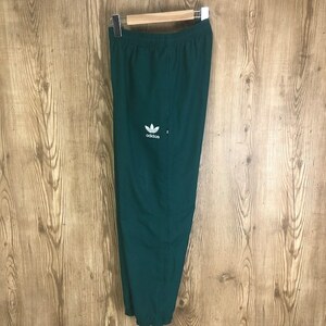 90s VINTAGE adidas ナイロン トラックパンツ 緑 メンズS 90年代 アディダス ビンテージ ヴィンテージ アメカジ 古着 e24020812