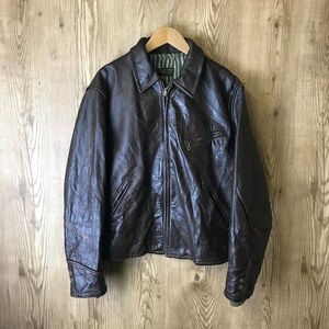 50s FRONT QUARTER HORSEHIDE スポーツジャケット レザージャケット メンズM～L程 50年代 ホースハイド 古着 e24022204