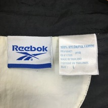 90s VINTAGE Reebok Black×White 2色切り替え ナイロンジャケット レディースL 90年代 リーボック ストリート 古着 e24021807_画像3