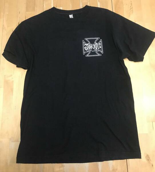 古着　JOKER'S SKATE SHOP Tシャツ Mサイズ　黒　ブラック　ジョーカーズ　スケートショップ　JEFF GROSSO　ジェフ・グロッソ