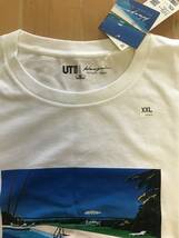 新品 ユニクロ Hiroshi Nagai Tシャツ 白 ホワイト XXLサイズ 永井博 UT UNIQLO シティポップ 大瀧詠一 POOL / DAYLIGHT_画像3