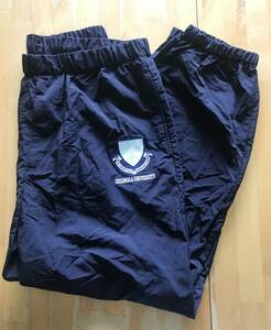  old clothes GU Colombia university nylon jogger pants XL navy COLUMBIA UNIVERSITY GU 