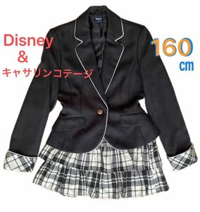 卒業式 入学式 フォーマルスーツ Disney ミニー　キャサリンコテージ　size160 女の子　黒　冠婚葬祭 上下セット