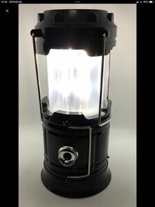 【新品】3wayランタン LED（白色光　ウォームライト　懐中電灯）ブラック