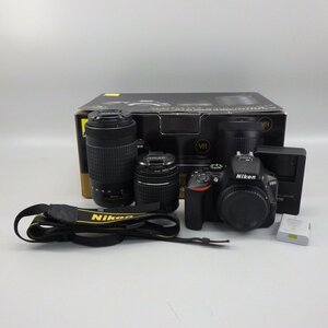 1円～ Nikon ニコン D5600 ダブルズームキット ※通電確認済み 現状品 箱付き カメラ 101-2466478【O商品】