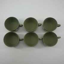 1円～ Wedgwood ウェッジウッド ジャスパー ダンシングアワー グリーン カップ＆ソーサー 計6客 食器 339-2473656【O商品】_画像2