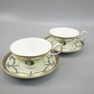 1円～ Wedgwood ウェッジウッド マデリン カップ＆ソーサー ペア 計2客 テーブルウェア 陶器 食器 146-2491081【O商品】