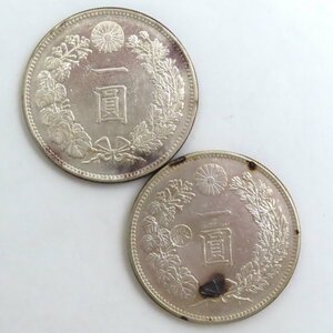 1円～ 古銭 一圓銀貨 明治19年/29年 約26.88～26.90g 計2点 y208-2519416【Y商品】