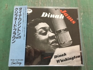 ダイナ・ワシントンwithクリフォード・ブラウン/40JD-13/帯付/貴重'83年国内初版CD/定価￥4000/DINAH WASHINGTON/CLIFFORD BROWN/極美品！