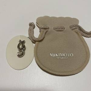 未使用　ミキモト　MIKIMOTO イニシャルチャーム　ペンダントトップ　I