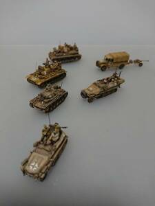 1/144完成品　Sdkfz250-1GREIF＆Ⅳ号F型＆Ⅲ号E型＆＆Ⅱ号F型＆Sdkfz251-1＆シュタイヤー野戦/50mm対戦車砲「DAK-ロンメルの反撃3」