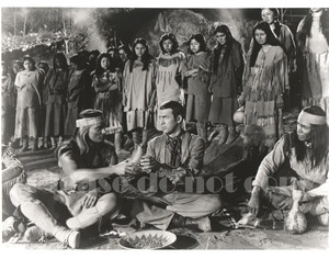 1950年 映画 西部劇 「折れた矢」トム・ジェフォーズ役 ジェームズ・スチュアート 　他キャスト 大きなサイズ写真