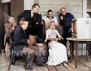 1952年製作映画『真昼の決闘』ウィル・ケイン保安官役 ゲイリー・クーパー　グレース・ケリー　映画 撮影中 大きなサイズ写真　