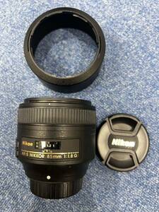 【1.19】Nikon AF-S NIKKOR 85mm f/1.8G 美品 ニコン レンズ