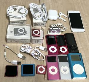 ジャンク　Apple iPod 等まとめ15点程　nano Airpods shuffle touch等　A1320 A1366 A1373 A1722 A1523 A1421他 