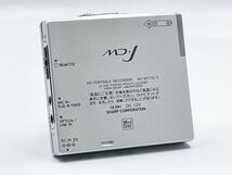 録音再生○ 本体外観極美品　SHARP MD-MT770 MD-J ポータブルMDレコーダー　_画像3