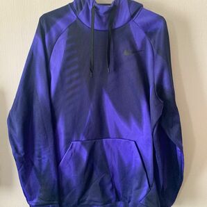 新品　未使用　NIKE DRY-FIT デザインパーカー　L ネイビー&パープルブルー　デッドストック品　レア　送料込み　