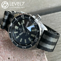 日本製 ハンドメイドの腕時計 20気圧防水 自動巻き SEIKO NH36 サファイアダブルドーム風防 強化ナイロンNATO 腕時計 LEVEL7_画像1