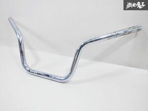 社外 メーカー不明 バイク 二輪用 汎用 ハンドルバー アップハンドル クランプ径 25.4mm 幅 約 77cm メッキ アメリカン 即納 棚13D