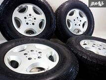 【バリ山タイヤ付き】 BENZ ベンツ純正 W463 Gクラス ゲレンデ 16インチ 7.5J +63 PCD 130 5H DUNLOP 265/70R 21年製 タイヤ付 4本 棚41B_画像1