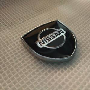 【送料込】NISSAN(日産) ホームベース型エンブレム ブラック 縦3.9cm×横3.9cm×厚さ2.5ｍｍ の画像5