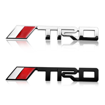 【送料込】TRD(トヨタテクノクラフト) 3Dエンブレム(両面テープ) マットブラック ラージサイズ　金属製　_画像4