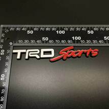 【送料込】TRD Sports 3Dエンブレム(Fグリル用) 白／赤／銀 金属製 TOYOTA GR 豊田_画像2