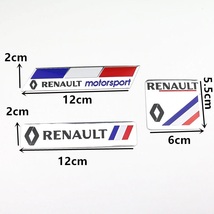 【送料込】RENAULT(ルノー) エンブレムプレート 縦5.5cm×横6cm アルミ製 _画像4