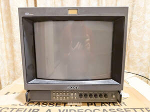 SONY　ソニー　PVM-1454Q　TRINITRON　業務用　カラービデオモニター　カラーバーでのみ入力確認　現状品