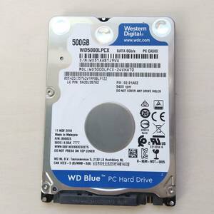 500GB HDD SATA 2.5インチ WD WD5000LPCX ハードディスクドライブ22