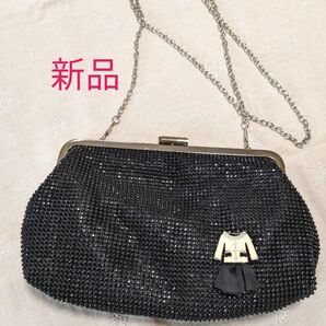 (新品・未使用)レディース ビーズバッグ パーティーバッグ ショルダーバッグ 女子会 ランチ ディナー 入学式 卒業式