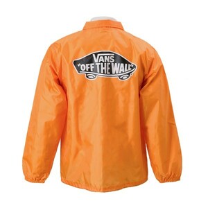 ■ バンズ スケート オブ ザ ウォール ソリッド コーチジャケット オレンジ 新品 Mサイズ VANS SK8OTW Solid Coach Jacket ORANGE