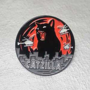 猫 CATZILLA ピンバッジ ピンズ■バッヂ ねこ ネコ 映画 怪獣 ゴジラ Godzilla -1.0 マイナスワン シン DVD ブルーレイ VHS レトロ