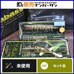 【未使用品★】メガバス 4点セット タックルボックス メガバスポーチ DOG-X DIAMANTE FA RAIGYO POP X JUNGLE TREE 福袋 限定（CKN_O1）