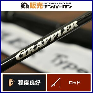 【美品★】シマノ 19 グラップラー タイプLJ S63-2 SHIMANO GRAPPLER ライトジギング スーパーライトジギング 青物 イサキ 根魚（CKN_O1）