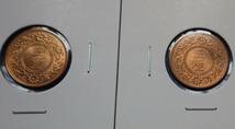 5厘青銅貨 大正6年 ロール出し完未 10枚　　　　　　　　 　　　　　　 　　　　　　　　　　　　　　　古銭 近代貨幣 アンティークコイン_画像2