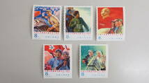 中国切手 1977 J20 5-1～5-5 5枚セット_画像1