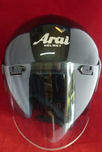  Arai アライ　ヘルメット/SZα/ADSIS-Z/Mサイズ/中古品・保存袋有・艶有ブラック