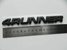 高品質 ◆トヨタ4ランナー4RUNNER 3Ｄエンブレム◆ステッカー/ロゴ 黑マットブラック 北米風N180N185ハイラックスHilux-Surfサーフ_画像4