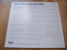 英Pearl　 KREISLER PLAYS ENCORES フリッツ・クライスラー_画像2