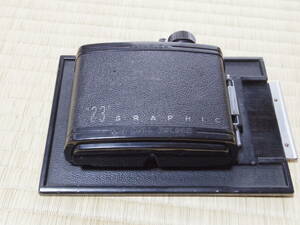 グラフレックス　ロールフィルムホルダー　ノブ巻き上げ　4ｘ5→6ｘ9　8枚撮り