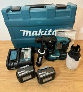 美品　makita マキタ　17mm 充電式　ハンマドリル　18V 6.0Ah×2個付　HR171DRGX バッテリー付き　充電器付き　フルセット　正規　純正