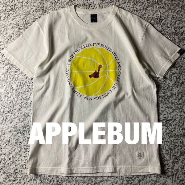 ゴールデンサイズ アップルバム バスケ プリントTシャツ ホワイト ストリート ホワイトXLサイズ 古着