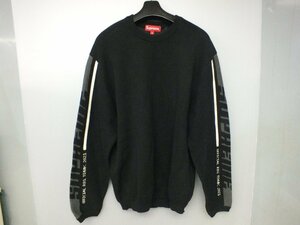 Supreme Sleeve Stripe Sweater Black/Medium
